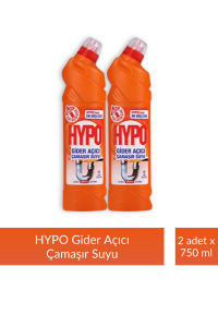 Hypo Gider Açıcı Çamaşır Suyu Çam Tazeliği 750 gr x 2 Adet + Hypo Çamaşır Sodası 500 gr x 2 Adet