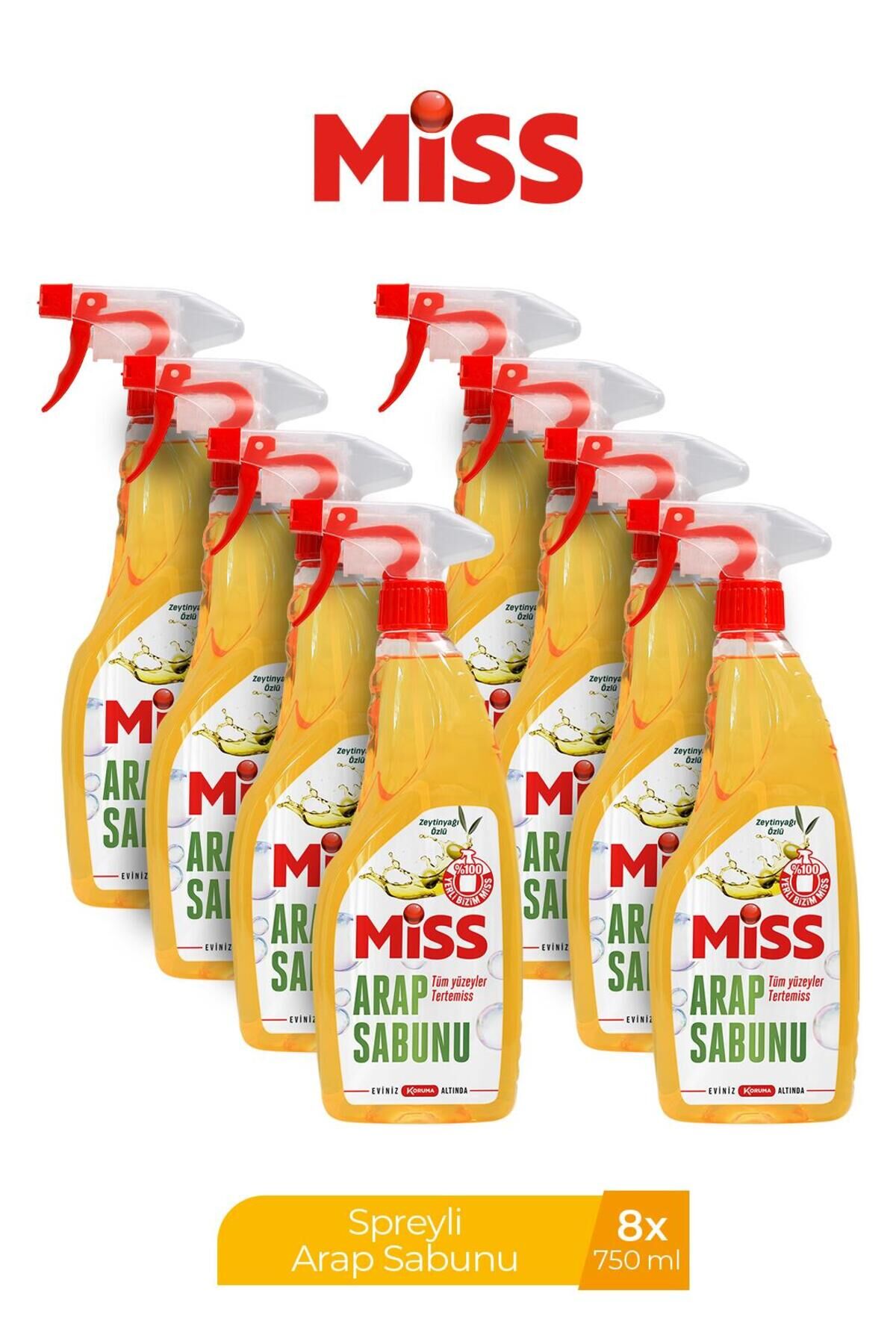 MİSS SPREYLİ ARAP SABUNU 750 MLX 8 ADET