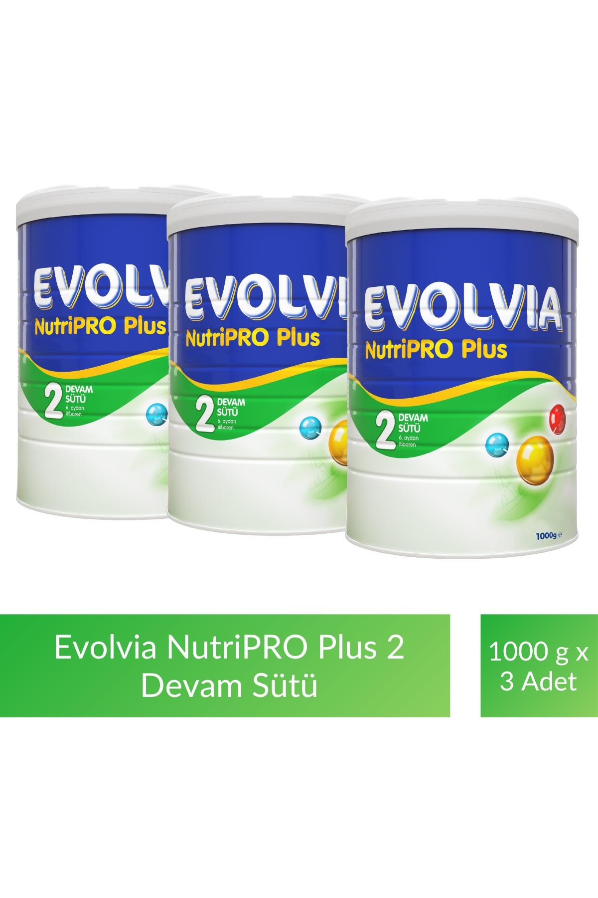 Evolvia NutriPro PLUS 2 Devam Sütü 1000 gr x 3 Adet