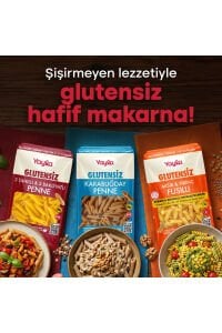 Yayla 4’Lü Doğal Glutensiz Makarna Serisi Mısır&Pirinç 400 Gr (Risoni-Fusilli-Penne-Elbow)