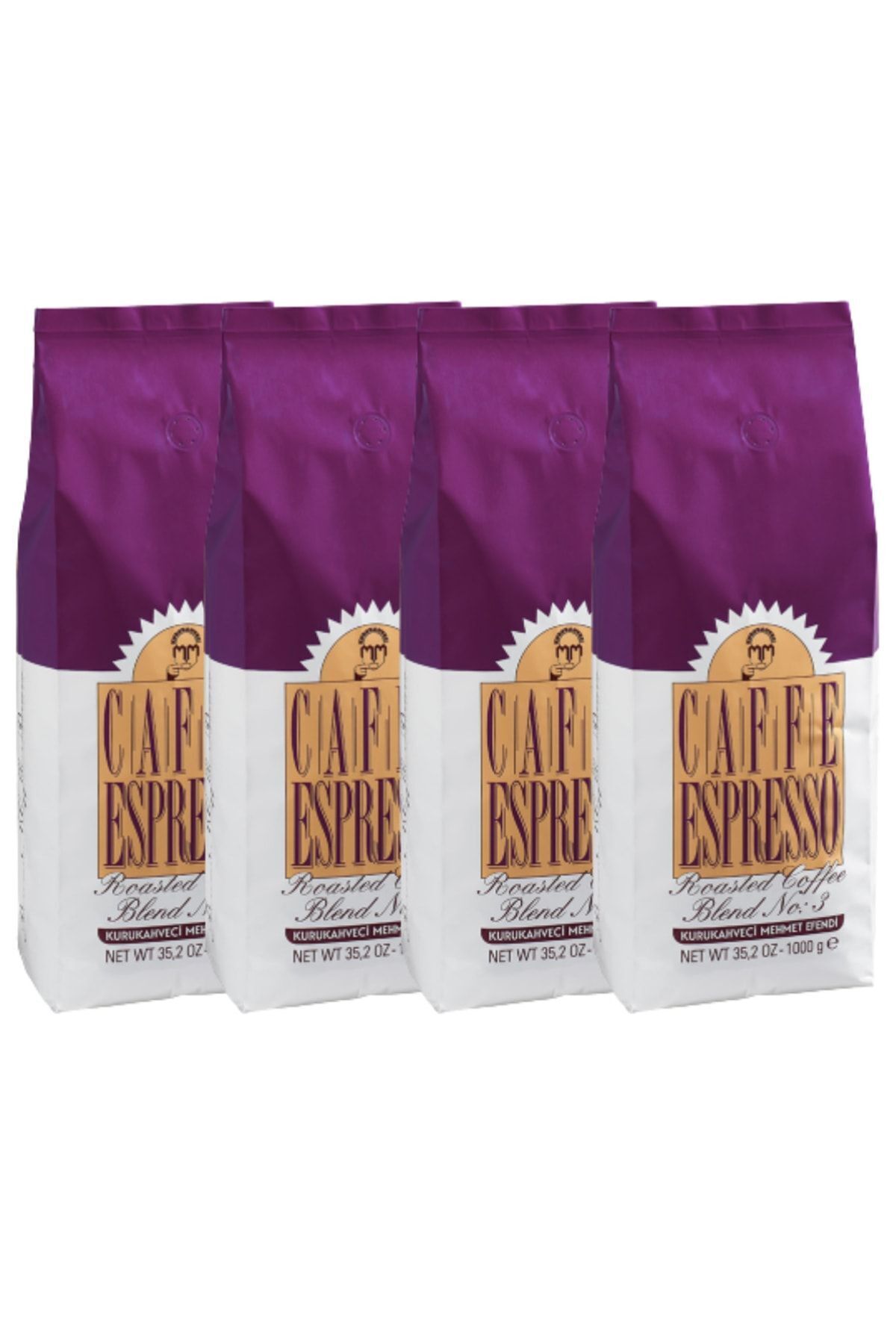 Mehmet Efendi Roastedblend No 3 Çekirdek Kahve 1 kg x 4 Adet