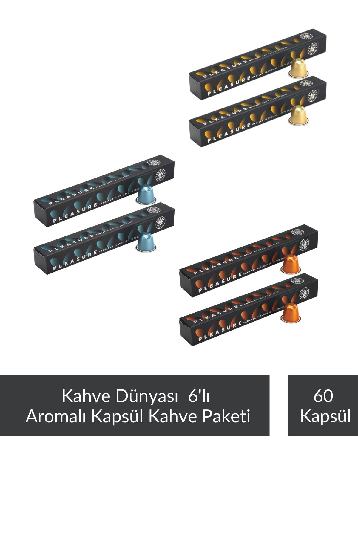 Kahve Dünyası 6'lı Aromalı Kapsül Kahve Seti