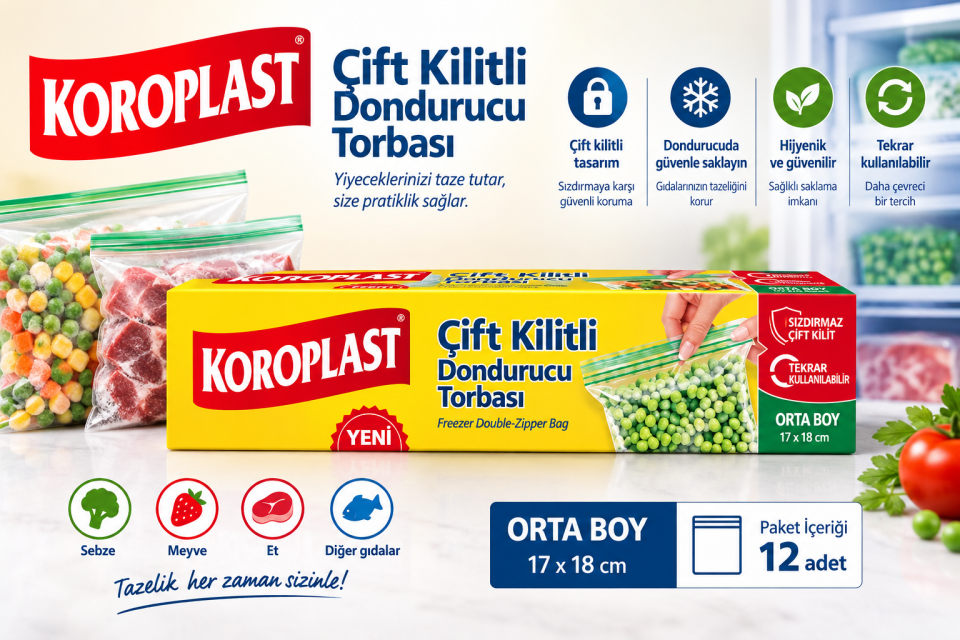 Krp.Çift Kilitli Dond.Poşeti Orta Boy