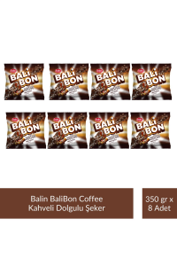 Balin Balibon Coffee Kahveli Dolgulu Şeker 350 gr x 8 Adet