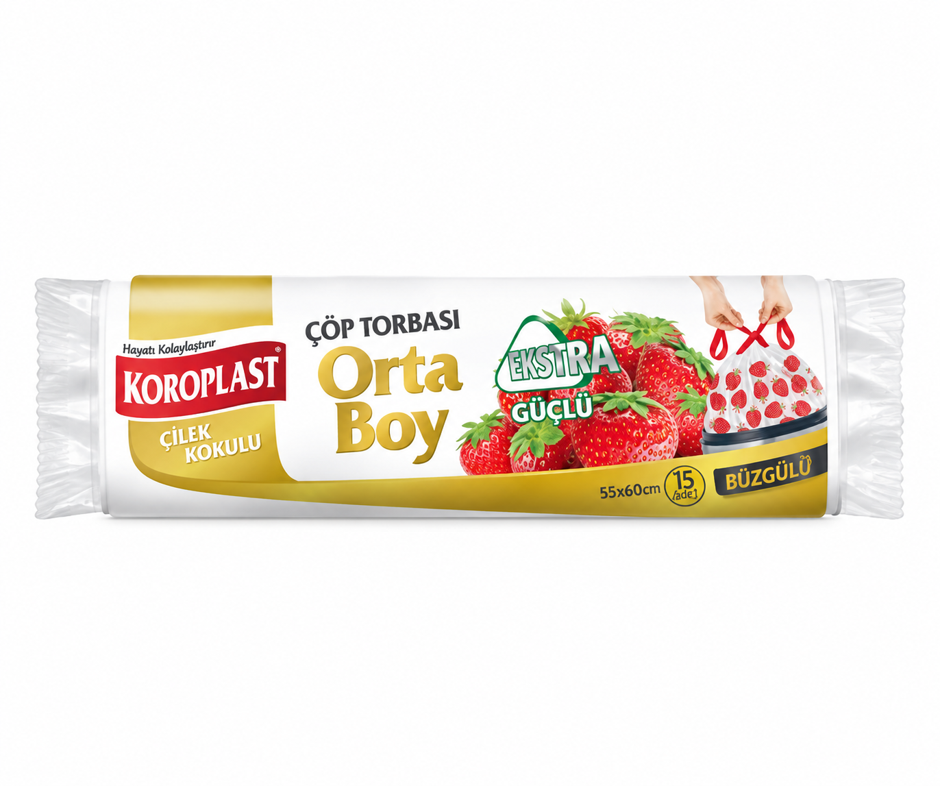 Krp.Ekstra Güçlü Koku Haps.Çilek Büzgülü Orta