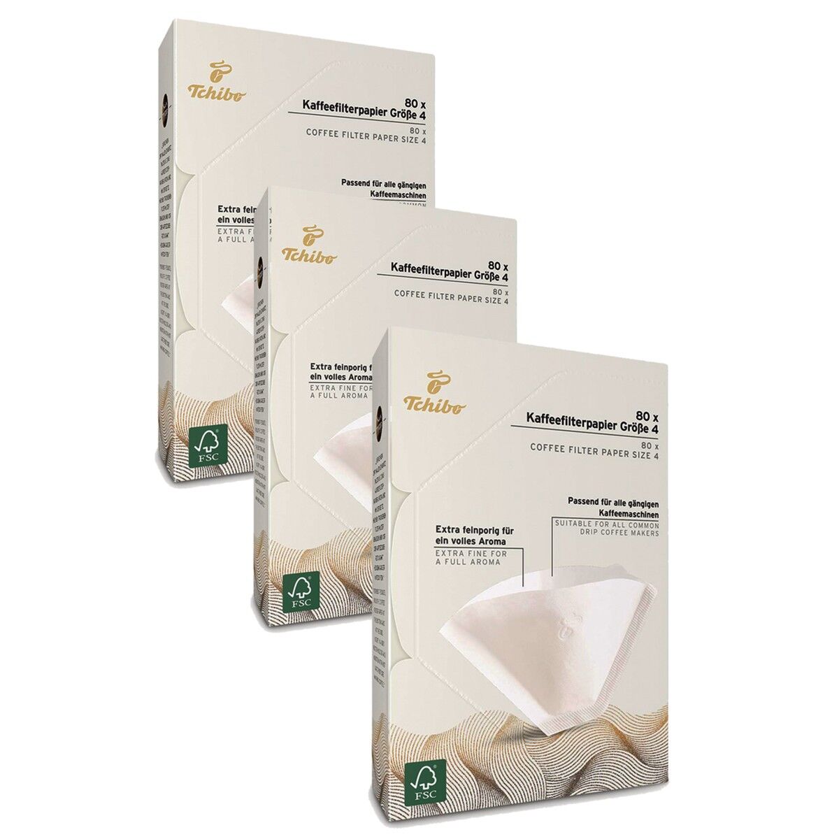 Tchibo Filtre Kahve Kağıdı 80 li x 3 Adet