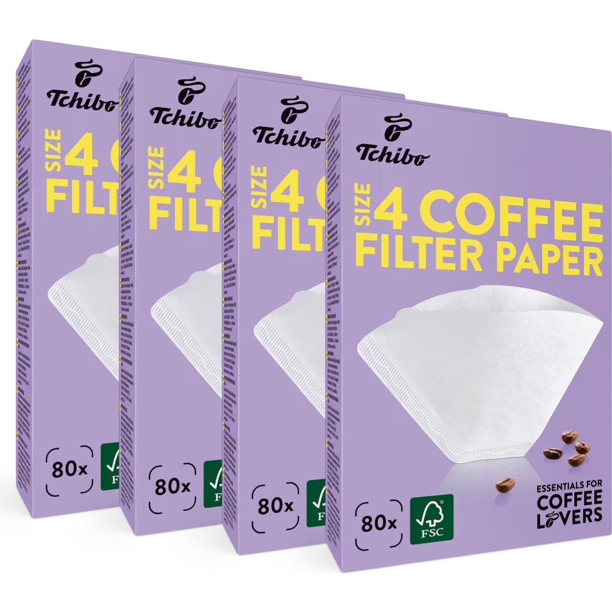 Tchibo Filtre Kahve Kağıdı 80 li x 4 Adet