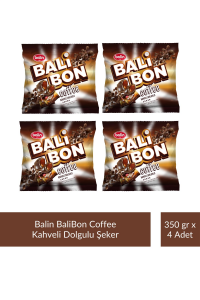 Balin Balibon Coffee Kahveli Dolgulu Şeker 350 gr x 4 Adet
