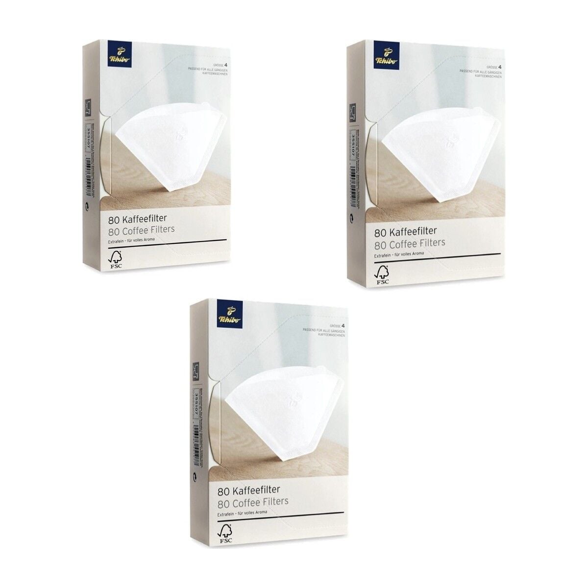 Tchibo Filtre Kahve Kağıdı 80 li x 3 Adet