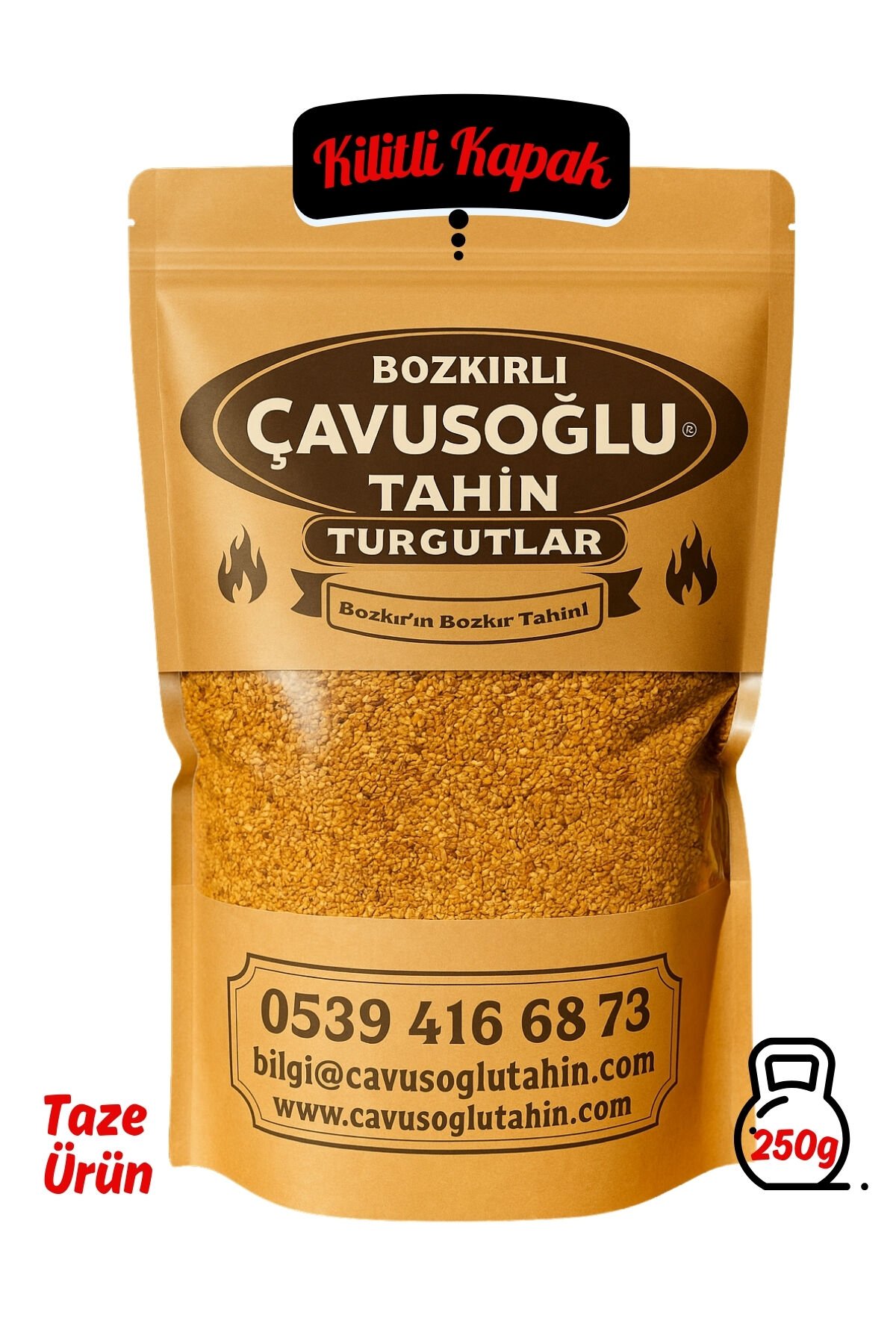 Odun Ateşinde Kavrulmuş Sarı Simitlik Susam 250g
