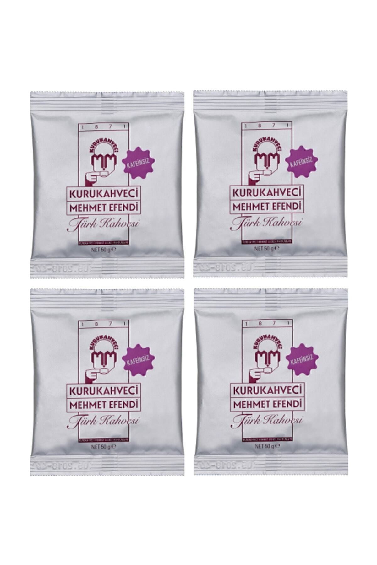 Kuru Kahveci Kafeinsiz Türk Kahvesi 50 gr X 4 Paket