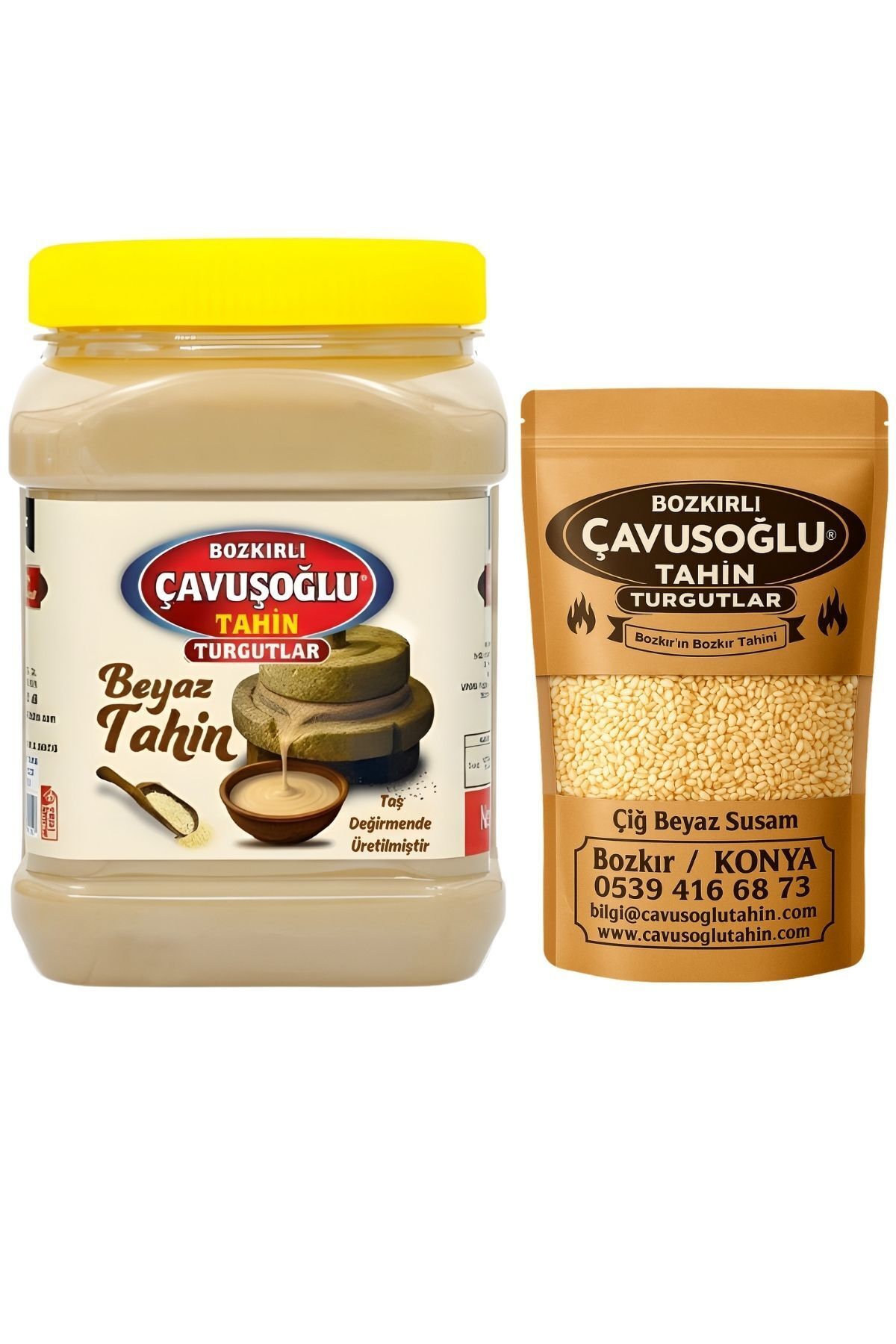 Beyaz Tahin 930g Beyaz Kavrulmamış Çiğ Susam 500g
