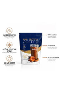 Shazel Yüksek Proteinli Soğuk Kahve Karamelli 200g Doypack (AROMALI)