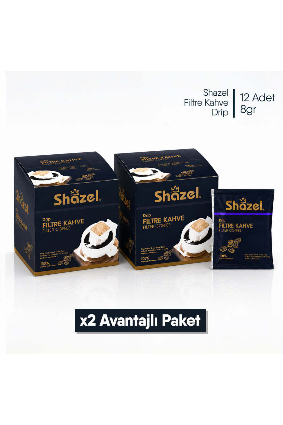 Shazel Drip Filtre Kahve Klasik- 24'lü/ 2 Kutu
