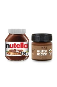 Nutella 750 gr & Nutty More %33 Fındık Parçacıklı Kakaolu Fındık Ezmesi 200 gr