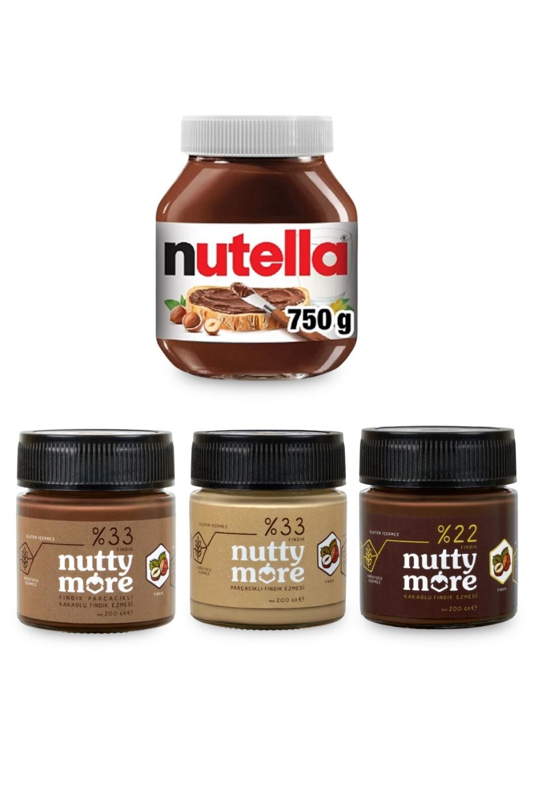 Nutella 750 gr & Nutty More Tanışma Paketi