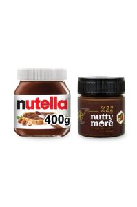 Nutella 400 gr & Nutty More %22 Kakaolu Fındık Ezmesi 200 gr