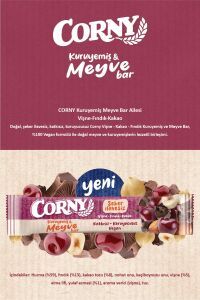 Corny Vişne Fındık Kakao Meyve Bar - 12 Adet