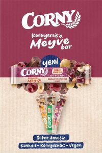 Corny Vişne Fındık Kakao Meyve Bar - 12 Adet