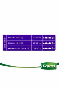 Depend Emici Külot XL Beden 10'lu (50-54 Beden )