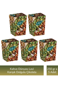 Kahve Dünyası Lavi Karışık Dolgulu Çikolata 250 gr x 5 Adet