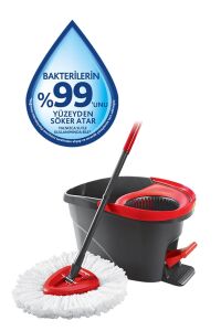 Vileda Turbo Pedallı Temizlik Seti + Turbo Üçgen Mikrofiber Yedek Paspas