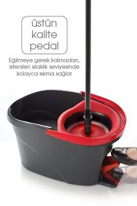 Vileda Turbo Pedallı Temizlik Seti + Turbo Üçgen Mikrofiber Yedek Paspas