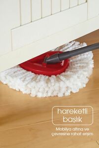 Vileda Turbo Pedallı Temizlik Seti + Turbo Üçgen Mikrofiber Yedek Paspas