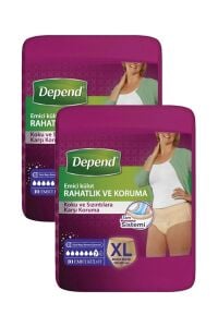 Depend Emici Külot XL Beden 10'lu 2 Paket