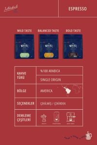 The Whirl Espresso Brunette 441°F Çekirdek Kahve 250 gr