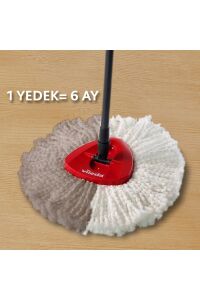 Vileda Turbo Üçgen Başlık Mikrofiber Yedek Paspas 6 Paket