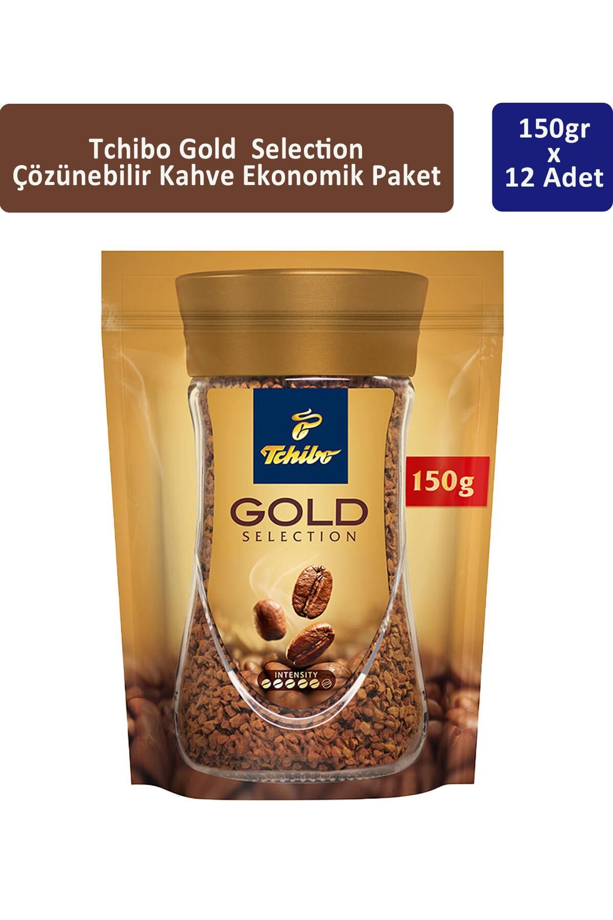 Tchibo Gold Çözünebilir Kahve Ekonomik Paket 150 gr x 12 Adet