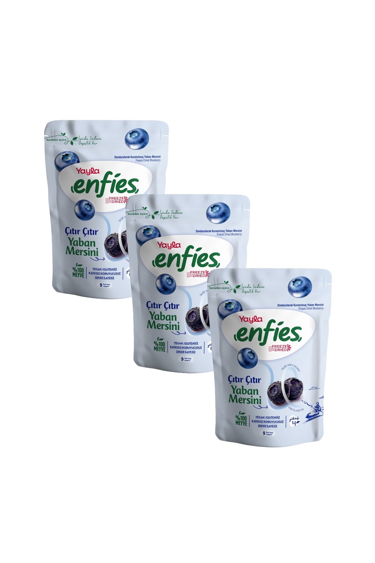 Yayla Enfies Freeze Dried Yaban Mersini 15 g x 3 Adet