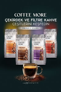 Coffee More Golden Crema Çekirdek Kahve 250 gr x 4 adet