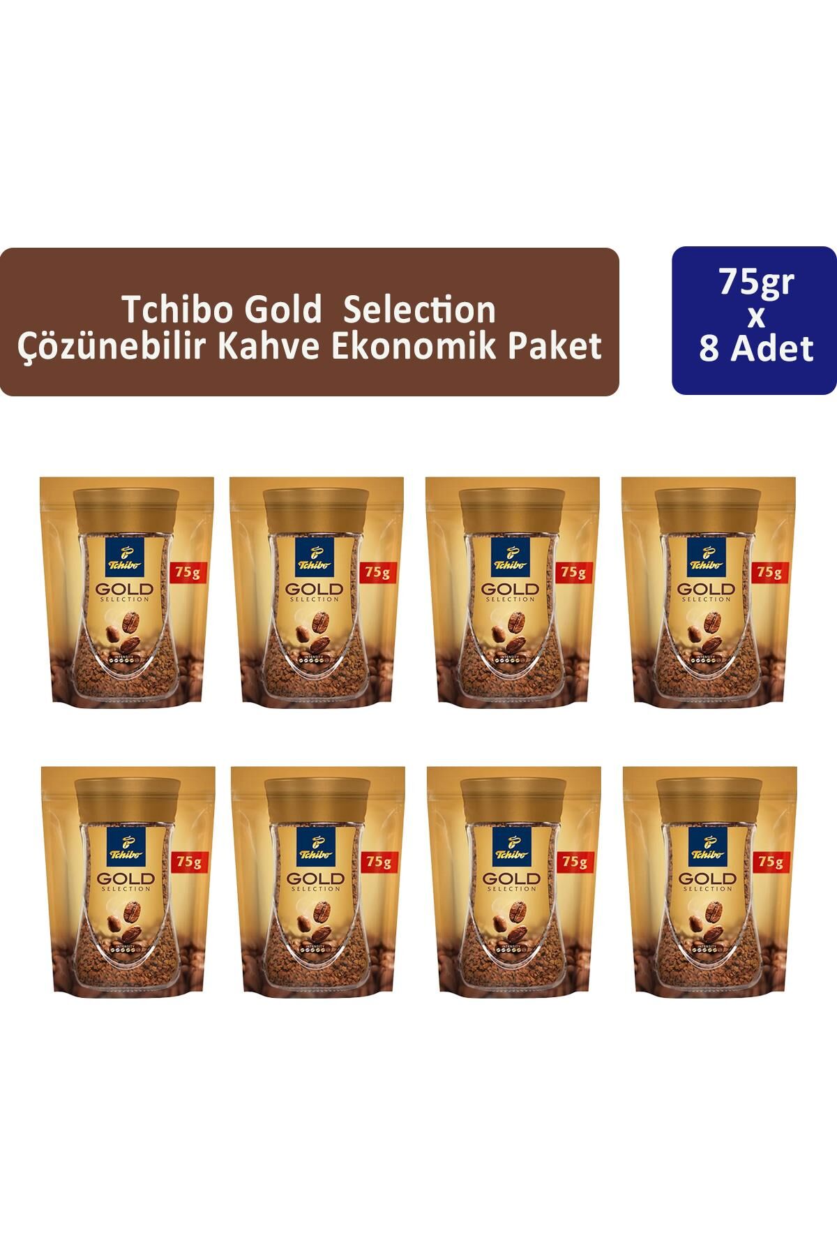 Tchibo Gold Çözünebilir Kahve Ekonomik Paket 75 gr x 8 Adet