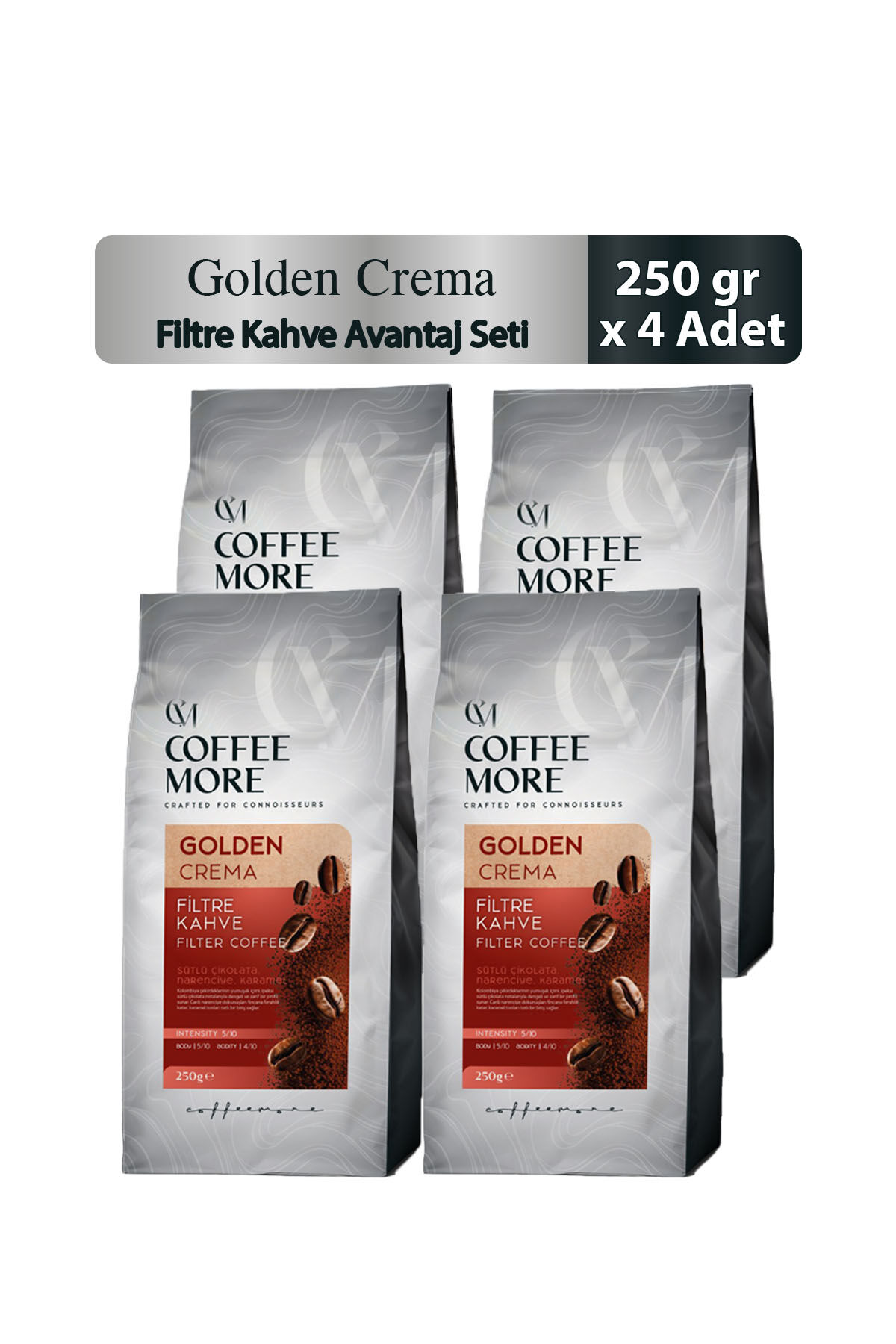 Coffee More Golden Crema Filtre Kahve 250 gr x 4 Adet