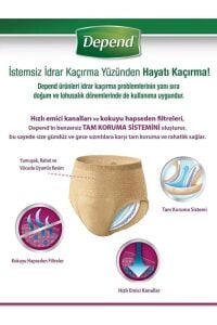 Depend Külot Erkek Hasta Bezi Large 16 Adet