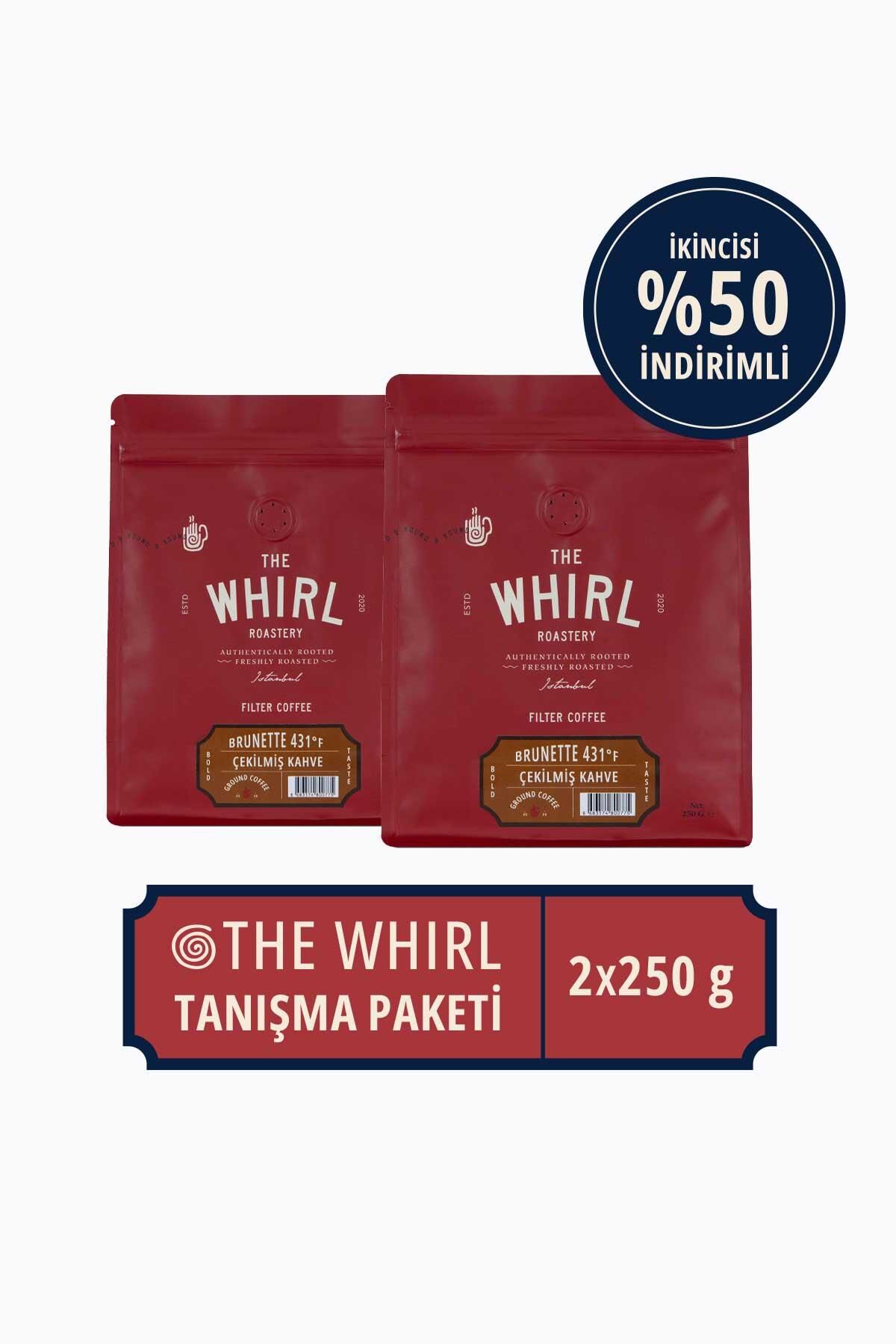 The Whirl Filtre Brunette 431°F Çekilmiş Kahve Tanışma Paketi 250 gr x 2 Adet
