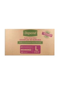 Depend Emici Külot Kadın Large 30 Adet