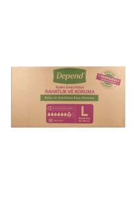 Depend Emici Külot Kadın Large 30 Adet