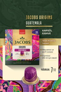 Jacobs Origins Guatemala Nespresso Uyumlu Alüminyum Kapsül Kahve 18'li