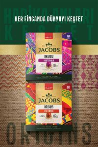 Jacobs Origins Guatemala Nespresso Uyumlu Alüminyum Kapsül Kahve 18'li