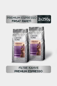 Coffee More Premium Espresso Filtre Kahve 250 gr x 2 Adet