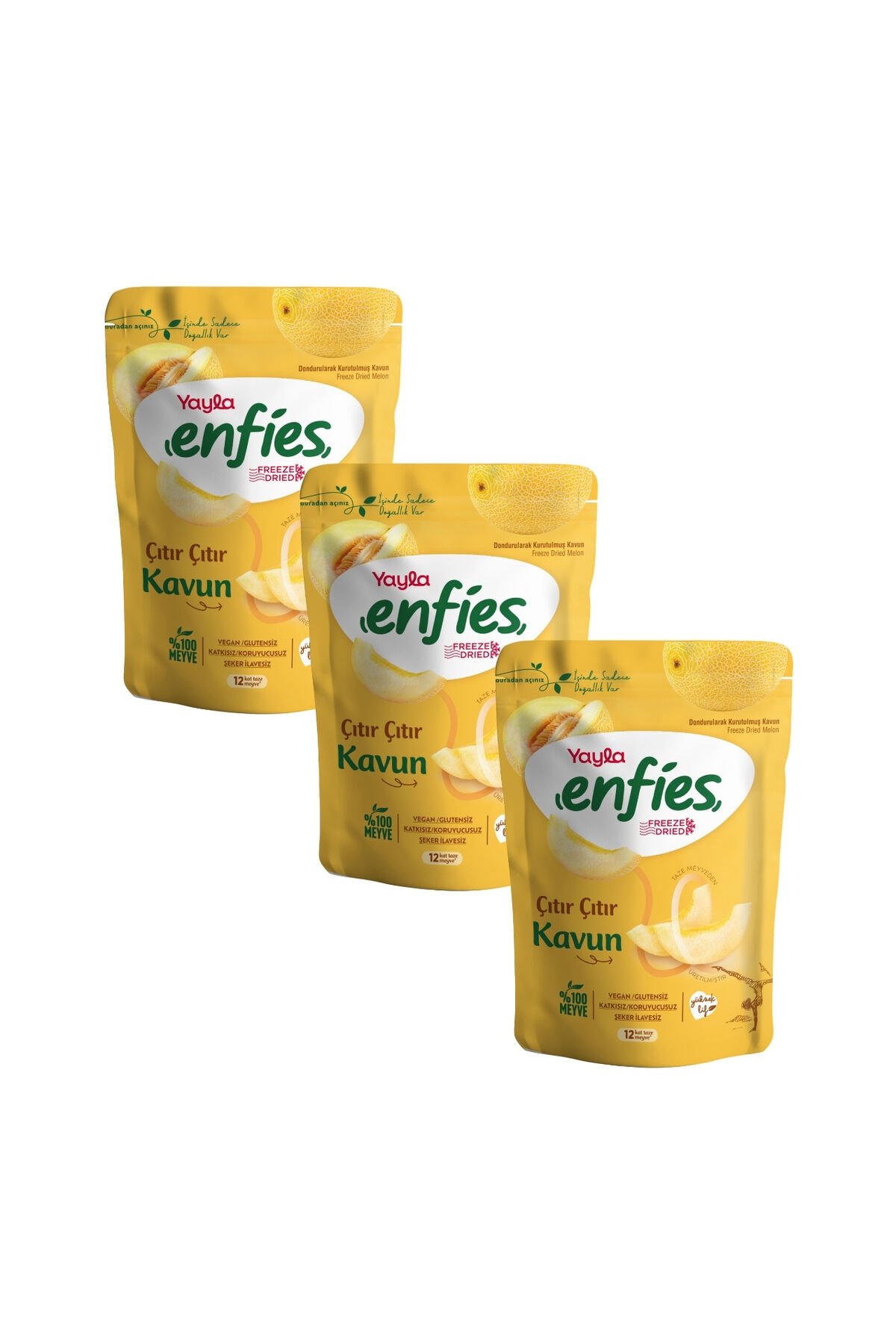 Yayla Enfies Freeze Dried Kavun 15 g x 3 Adet