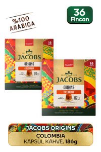 Jacobs Origins Colombia Nespresso Uyumlu Alüminyum Kapsül Kahve 36 Kapsül
