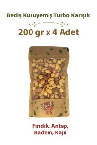 Bediş Naturel Turbo Karışık 200 gr x 4 Adet