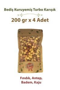 Bediş Naturel Turbo Karışık 200 gr x 4 Adet