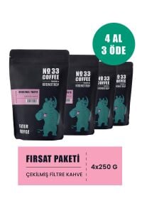 Kronotrop No 33 Espresso Çekilmiş Kahve 4 Al 3 Öde
