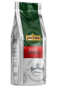 Jacobs Banquet Medium Espresso Beans Çekirdek Kahve 1000 gr x 12 Paket