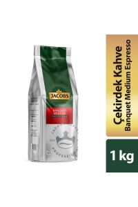 Jacobs Banquet Medium Espresso Beans Çekirdek Kahve 1000 gr x 12 Paket